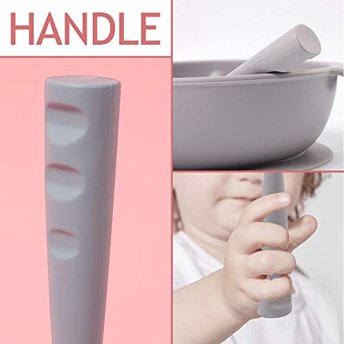 Silicone Toddler Utensils Bendy Spoon and Fork