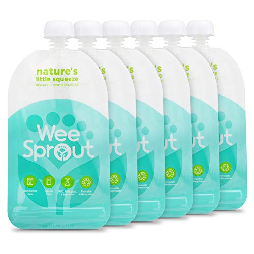 WeeSprout Double Zipper Reusable Food Pouches