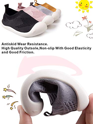 Breathable Cotton Mesh Slip-On Sneakers for Toddler Boys and Girls