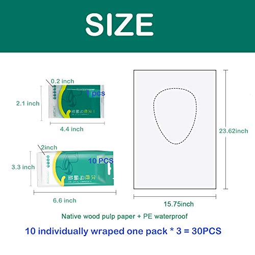 Ditind Toilet Seat Covers Disposable, 30 Pcs Toilet Seat Covers