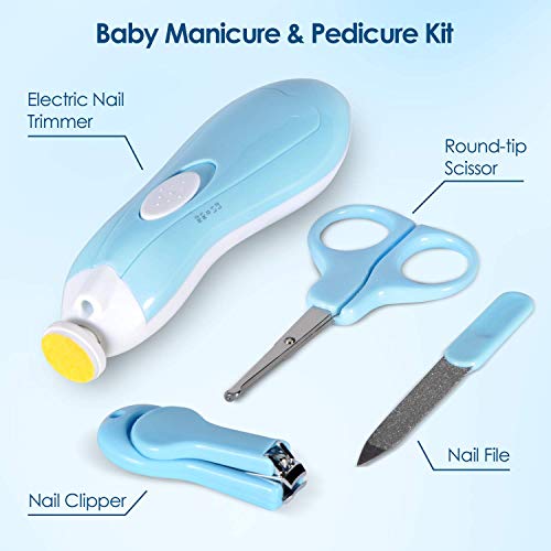 Baby Healthcare and Grooming Kit, 18 in 1 Baby Electric Nail Trimmer Set
