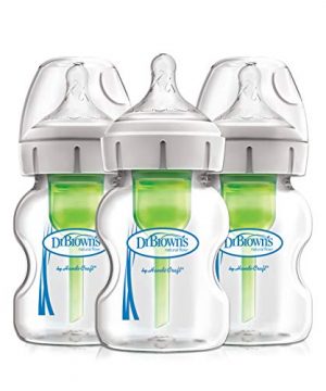 Dr. Brown's Options+ Wide-Neck Glass Baby Bottles