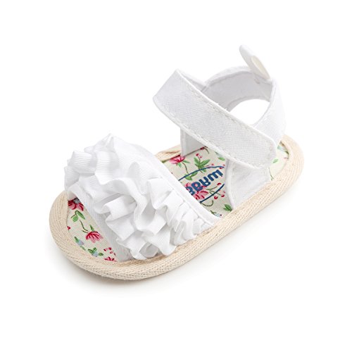 Baby Girls Sandals Striped Bowknot Soft Rubber Sole First Walker