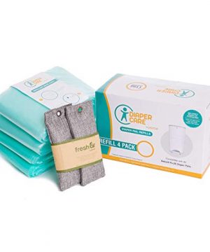 4 Pack Diaper Refill Liners - Compatible with Dekor PLUS Refill