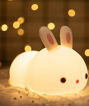 Cute Bunny Night Light, Easter Gifts for Kids/Toddler/Teen Girls/Boys