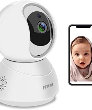 Peteme 1080P WiFi Baby Monitor with Camera and Audio
