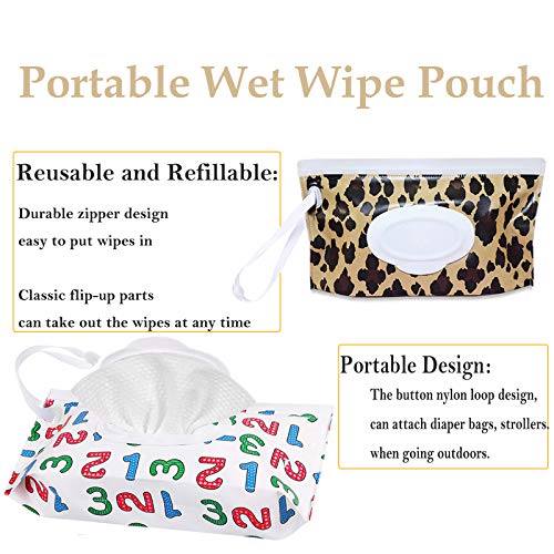 6 Pack Wet Wipe Dispenser, Portable Wet Wipes Holder