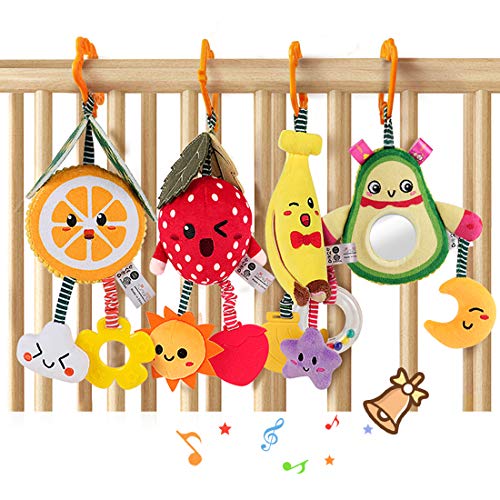 TUMAMA Baby Toys for 3 6 9 12 Months,Hanging Fruit