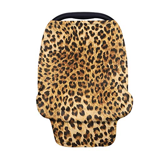 TOADDMOS Classic Leopard Animal Print Stretchy Car Seat Cover