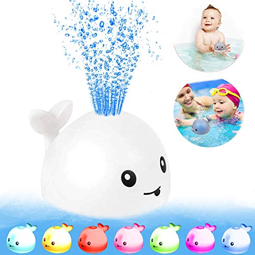 Baby Bath Toys,Whale Bath Toy LED Light