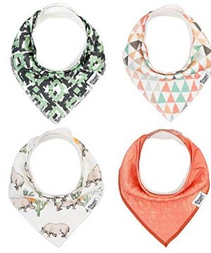 4-Pack Baby Bandana Drool Bibs: Protecting Your Little One in Style