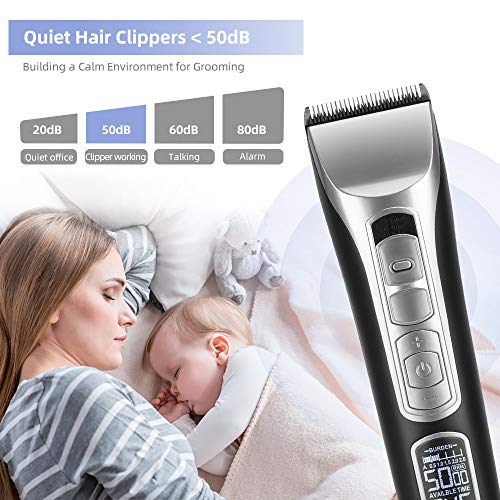 Hair Clippers for Men, Cordless Hair Trimmer Rechargeable Electrical