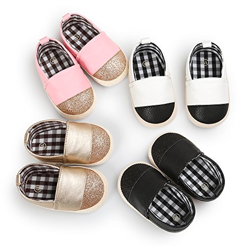 Infant Baby Girls Boys Sequin Shoes Soft Sole