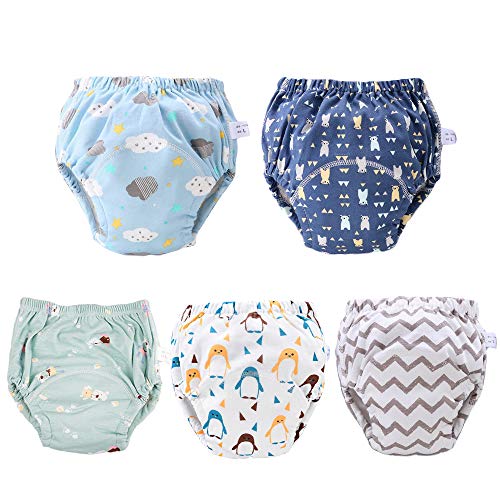 U0U Baby Toddler 5 Pack Training Pants for Boys and Girls