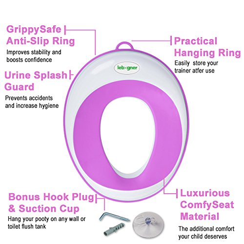 Kids Toilet Training Seat By Lebogner - Purple Potty Trainer