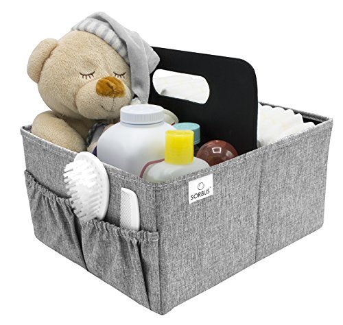 Sorbus Baby Diaper Caddy Organizer - Nursery Essentials Storage Bin