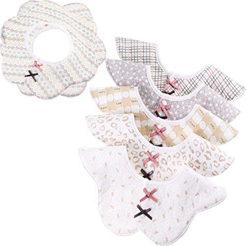 360° Rotate Bibs for Baby Girl Soft Cotton Drooling