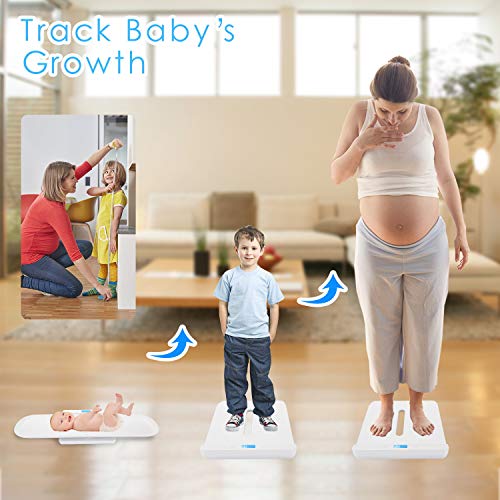BYKAZATY Pet Scale with Tape Measure, Multi-Function Baby Scale
