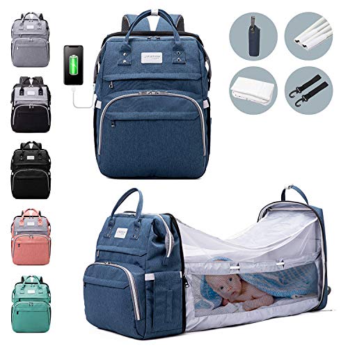 6-in-1 Diaper Bag Backpack with Changing Station