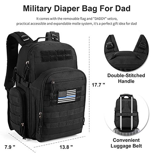 MIRACOL Diaper Bag for Dad, Military Baby Bag Backpack Best Reviews ...