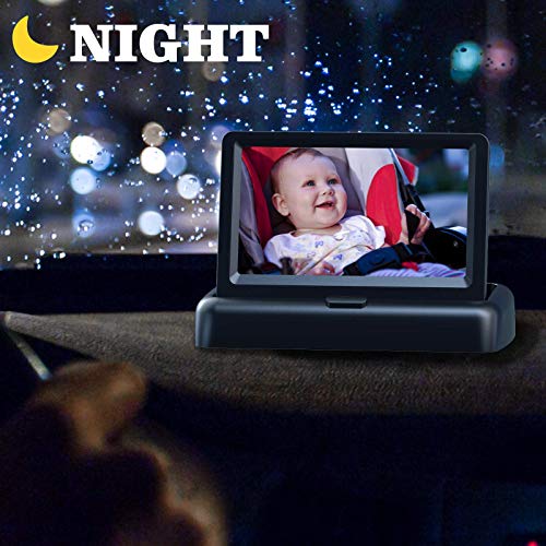 Child Automotive Mirror with Digicam Monitor - Keep Connected and Drive Safely