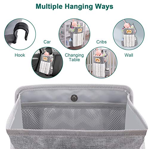 Accmor Hanging Baby Diaper Caddy Organizer with Paper Pocket
