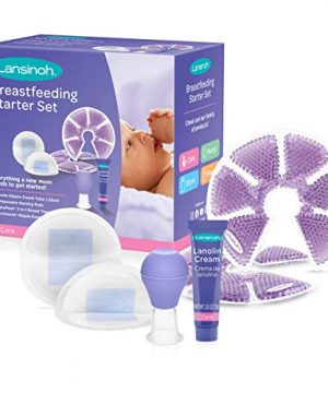 Lansinoh Breastfeeding Starter Set for Nursing Mothers