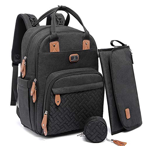 Diaper Bag Backpack with Portable Changing Pad