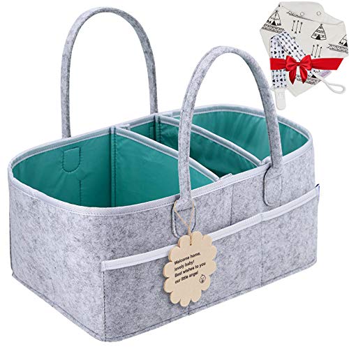 Baby Diaper Caddy Organizer - Shower Registry Gift Basket