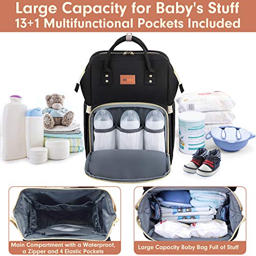 DEBUG Baby Diaper Bag Backpack with Changing Station