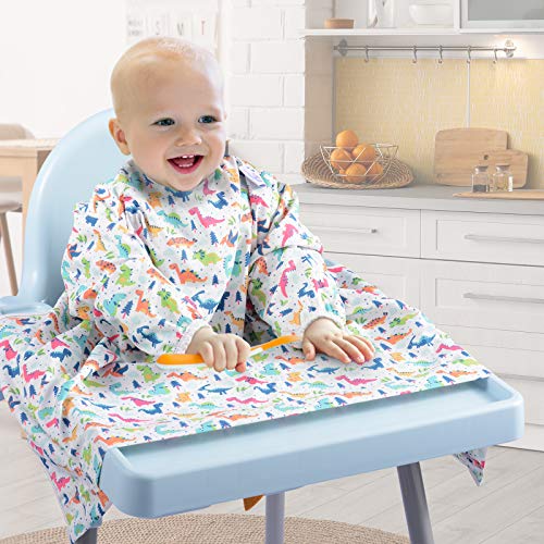 Baby Weaning Bib Highchair Cover Attached