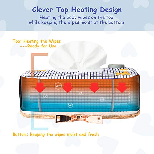 Portable Baby Wipe Warmer with 3 Heating Modes