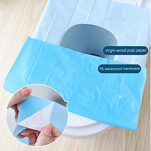 60 Counts Disposable Toilet Seat Covers- 15.7 × 23.6 Inch