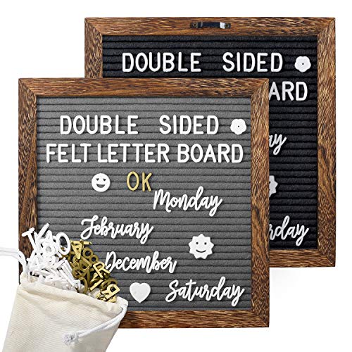 Mesha 10x10 Double-Sided Felt Letter Board - Your Versatile Message Centerpiece