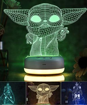 Baby Yoda 3D Star Wars Night Light for Kids