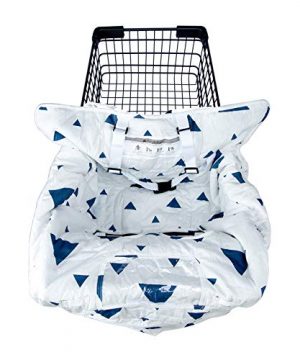 2-in-1 Shopping Cart Cover for Baby, Machine Washable Cotton
