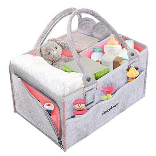 Baby Diaper Caddy Organizer Nursery Storage Bin Basket