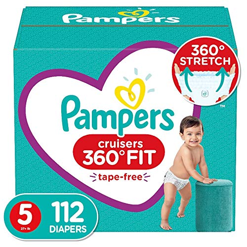 Diapers Size 5, 112 Count - Pampers Pull On Cruisers 360° Fit