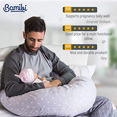 Bamibi Nursing Pillow and Positioner - Multi-Use Breastfeeding for Baby