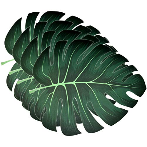 Disposable Tropical Palm Leaf Paper Place Mats 50 Pack
