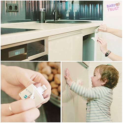 BABY TRUST Magnetic Cabinet Locks: Effortless Childproofing for a Safer Home