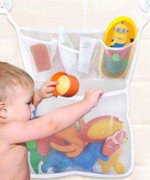 Bath Toy Holder Organizer, Extra Durable Washable Bath Toy Storage