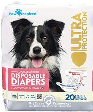Paw Inspired 20ct Disposable Dog Diapers Ultra Protection