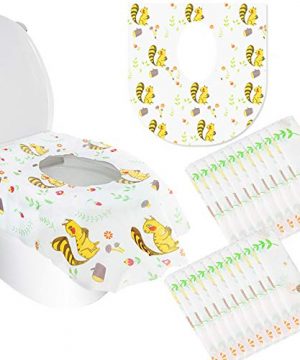 OJYUDD Toilet Seat Covers Disposable,XL 20 Pack Portable Potty Seat