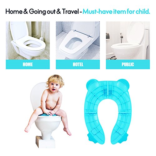 Gosis Folding Travel Portable Toilet Potty Training Seat Covers