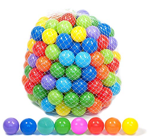 Playz 50 Soft Plastic Mini Play Balls w/ 8 Vibrant Colors