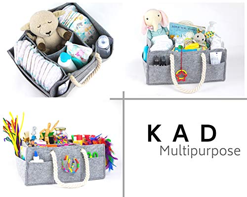 Baby Diaper Caddy Organizer - Large Portable Car Basket