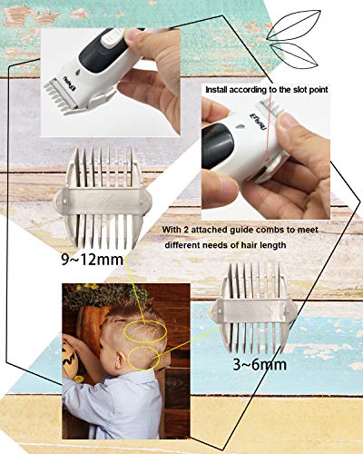 Quiet Baby Hair Clipper, Hair Trimmer for Kids and Children