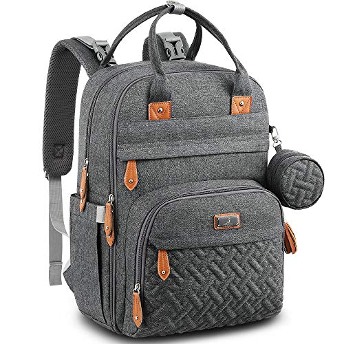 Diaper Bag Backpack, BabbleRoo Baby Nappy Changing Bags