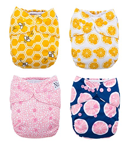 The Bee's Knees 4-Pack Cloth Pocket Diapers